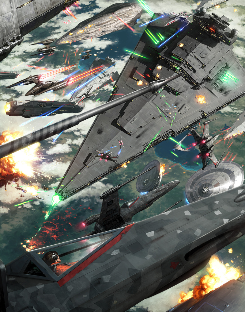 Illustration for article titled Star Wars Space Battle Has No Chill